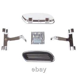 StreamLiner Styled Chrome Passenger Floor Boards Kit 1997-2008 Harley Touring