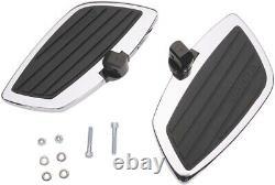 Swept Passenger Floorboards Chrome/Black 06-4760 For 1900 Roadliner Stratoliner