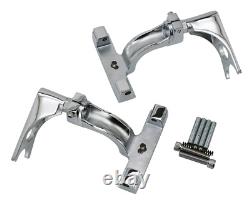 V-Twin Passenger Floorboards & Mounts Chrome Passenger Footboard Mount Kit