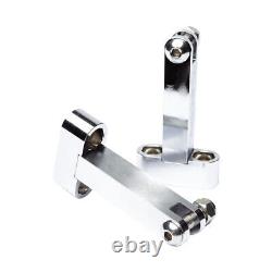 Vity's Design Motorcycle Motorbike Passenger Floorboard Mount Brackets Chrome