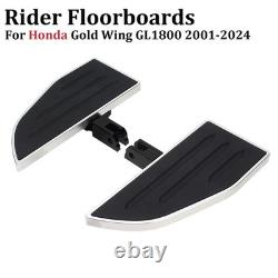 Wide Footpegs Chrome Footboards Floorboards For Honda Gold Wing GL1800 2001-2024
